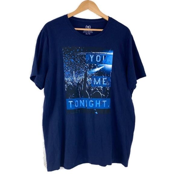 Express Other - Men’s Express Blue Graphic Short Sleeve Tee Sz XL